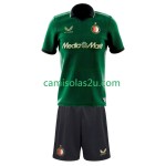 Camisolas de futebol Feyenoord Rotterdam Criança Equipamento Quarto 2025/26 Manga Curta